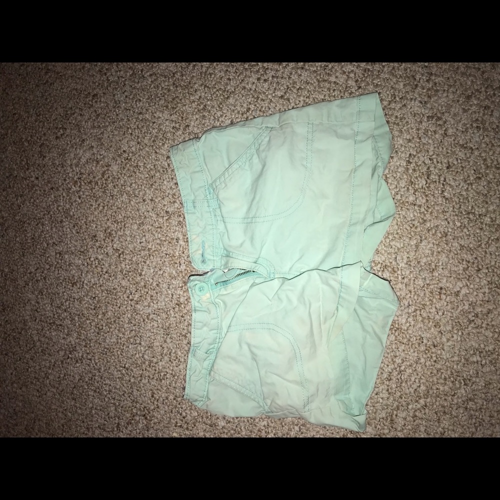Teal shorts